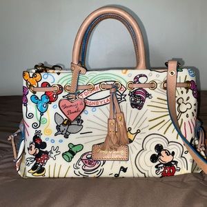 Dooney & bourke sketch tassel tote purse